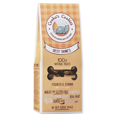 Cookas Cookies Hundgodis Beef Bones 100g